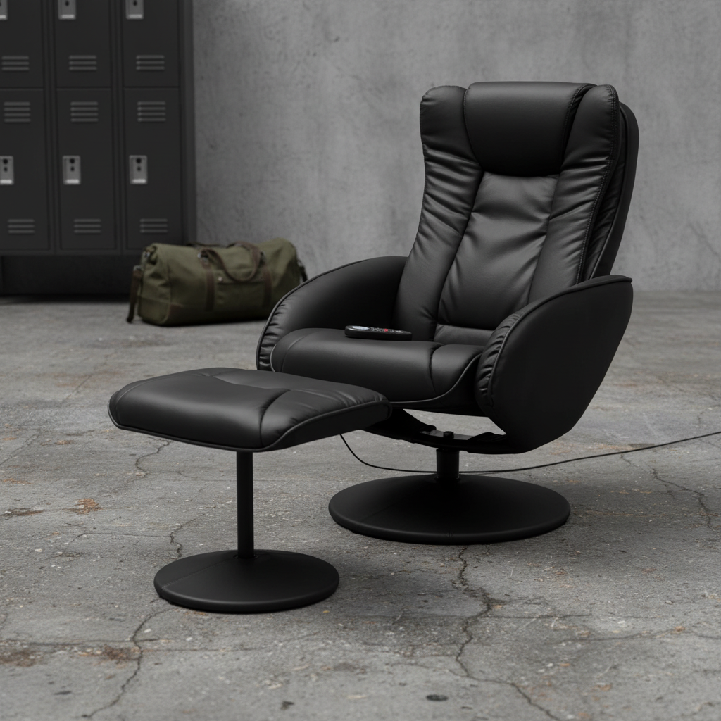 Electric Massage Recliner Chair & Ottoman with Heat | Wireless Control
