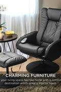 New Electric Massage Recliner Chair & Ottoman with Heat – Wireless Control | SKU: AMLS89 - with | Sold by Uncle Wiener's Wholesale