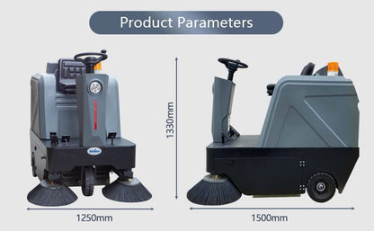 "Electric Ride-On Floor Scrubber and Cleaner Model 661250"

"Heavy-Duty 48V Commercial Floor Cleaning Machine"

"Ride-On Automatic Floor Water Scrubber for Warehouses and Malls"