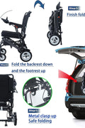 New Electric Ultra Light Folding Wheelchair 9187041 – Portable Lightweight Power Chair - with | Sold by Uncle Wiener's Wholesale