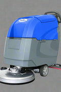 Electric walk-behind floor scrubber in blue

BD50A industrial-grade floor cleaner for large facilities

Self-driving commercial floor scrubber – side view

Blue electric janitorial scrubber with large tank

Ergonomic walk-behind and self-driving floor scrubber cleaner