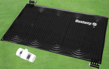 Solar Pool Heater Panel – Laid Flat for Installation
Pool Heating Mat – Compatible with Above Ground Pools
Solar Heating Panel Connected to Pool System
Eco-Friendly Pool Water Heater – Black UV Mat
Pool Setup with Solar Panel Heater in Sunlight