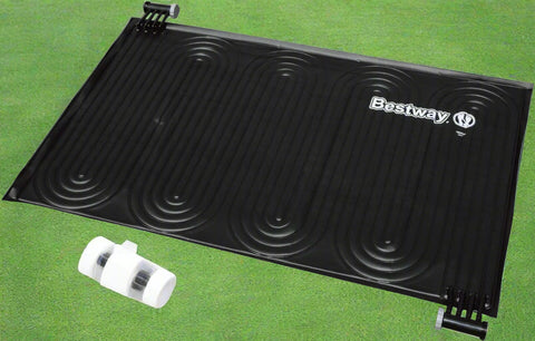 Solar Pool Heater Panel – Laid Flat for Installation
Pool Heating Mat – Compatible with Above Ground Pools
Solar Heating Panel Connected to Pool System
Eco-Friendly Pool Water Heater – Black UV Mat
Pool Setup with Solar Panel Heater in Sunlight