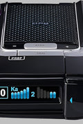 Escort Max 360 radar detector front view with OLED screen

OLED display showing radar signal strength and directions

MAX360 radar detector installed on windshield

ESCORT Live app screenshots on mobile device

Package contents including radar detector and accessories
