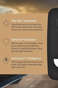 Escort Max 360 radar detector front view with OLED screen

OLED display showing radar signal strength and directions

MAX360 radar detector installed on windshield

ESCORT Live app screenshots on mobile device

Package contents including radar detector and accessories
