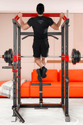 Gym Power Rack with Squat and Lat Pulldown Attachment Front View

Heavy-Duty Home Gym Rack Model 52325 Side Angle

Strength Training Squat Rack with Adjustable J-Hooks

Lat Pulldown Home Gym Power Cage Setup