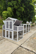 Extra-Large Wooden Chicken Coop – Front View with Run

Chicken Coop with Nesting Box and Enclosed Area

Backyard Poultry House with Slide-Out Tray

Wooden Chicken Coop with Metal Mesh Run

Multi-Level Chicken Enclosure with Ramp and Nesting Box