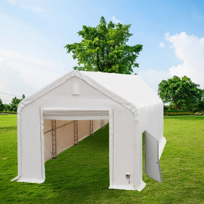 New Extreme Duty PVC Fabric Buildings – Commercial Storage Shelters | All Sizes - with 204016DPX – 40ft Wide x 16ft High | Sold by Uncle Wiener's Wholesale