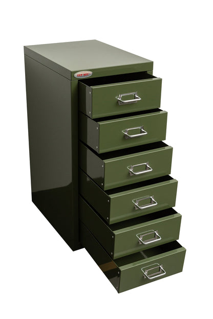 New Fat Boy Steel Under - Desk Storage Cabinet for Parts & Tools – 3, 6, 8 Drawer Compact Metal Organizer for Workshop & Garage - Hand Tools with 8 drawers: 15” D × 11” W × 24” H | Sold by Uncle Wiener's Wholesale