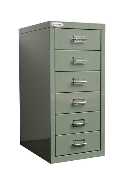 New Fat Boy Steel Under - Desk Storage Cabinet for Parts & Tools – 3, 6, 8 Drawer Compact Metal Organizer for Workshop & Garage - Hand Tools with 6 drawers: 15” D × 11” W × 24” H | Sold by Uncle Wiener's Wholesale