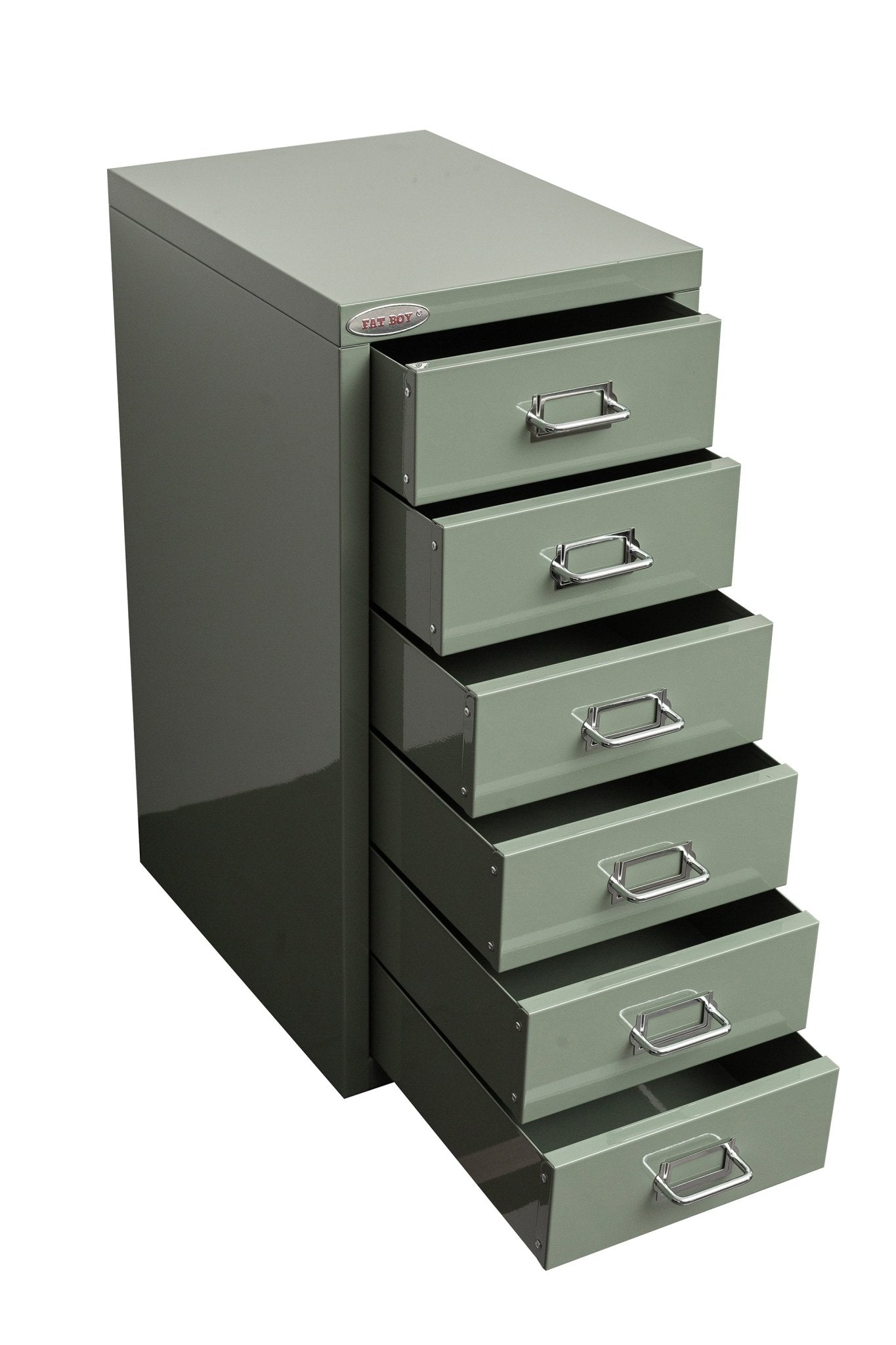 New Fat Boy Steel Under - Desk Storage Cabinet for Parts & Tools – 3, 6, 8 Drawer Compact Metal Organizer for Workshop & Garage - Hand Tools with 8 drawers: 15” D × 11” W × 24” H | Sold by Uncle Wiener's Wholesale