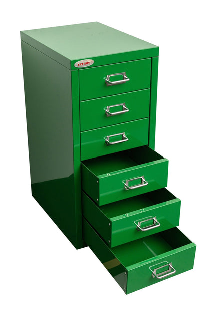 New Fat Boy Steel Under - Desk Storage Cabinet for Parts & Tools – 3, 6, 8 Drawer Compact Metal Organizer for Workshop & Garage - Hand Tools with 6 drawers: 15” D × 11” W × 24” H | Sold by Uncle Wiener's Wholesale