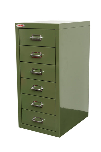 New Fat Boy Steel Under - Desk Storage Cabinet for Parts & Tools – 3, 6, 8 Drawer Compact Metal Organizer for Workshop & Garage - Hand Tools with 6 drawers: 15” D × 11” W × 24” H | Sold by Uncle Wiener's Wholesale