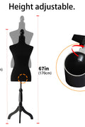 Female Hanging Torso Mannequin – Front View

Black Adjustable Display Form – Side Angle

Female Mannequin with Clothing – Boutique Setup

Mannequin Torso on Adjustable Stand – Studio Use

Female Display Form with Dress – Hanging View
