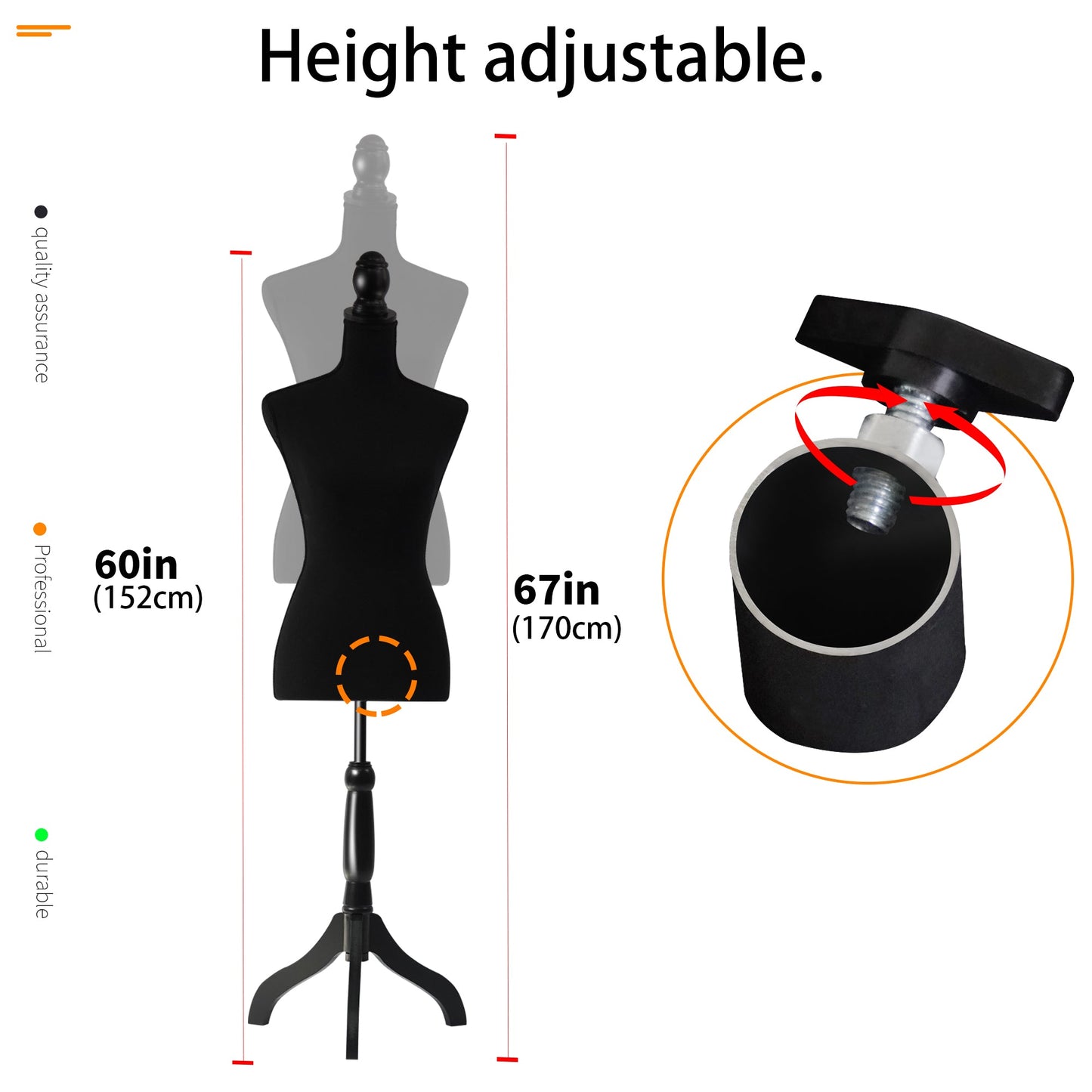 Female Hanging Torso Mannequin – Front View

Black Adjustable Display Form – Side Angle

Female Mannequin with Clothing – Boutique Setup

Mannequin Torso on Adjustable Stand – Studio Use

Female Display Form with Dress – Hanging View
