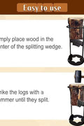New Firewood Splitter Splitting Log Wedge B0CNJPSWMP - with | Sold by Uncle Wiener's Wholesale