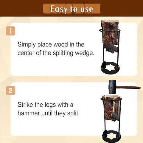 New Firewood Splitter Splitting Log Wedge B0CNJPSWMP - with | Sold by Uncle Wiener's Wholesale