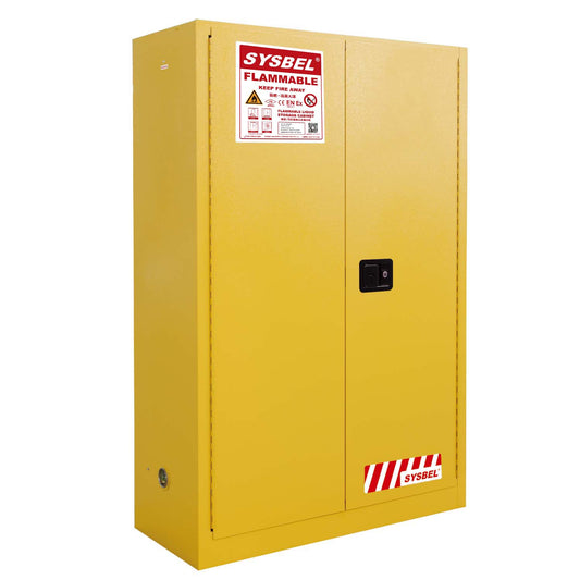 NEW Flammable Safety Cabinet – Double Door, Manual, 45 Gallon / 170L – WA810450 - with | Sold by Uncle Wiener's Wholesale