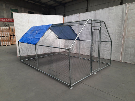 New Flat Top Dog & Animal Cage Coop 12.5 x 9 FT – Walk - In Metal Enclosure – SKU626231 - with | Sold by Uncle Wiener's Wholesale