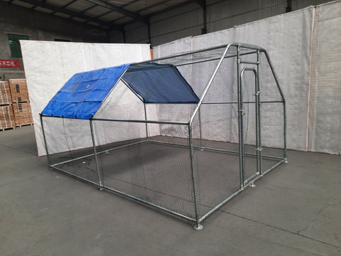 New Flat Top Dog & Animal Cage Coop 12.5 x 9 FT – Walk - In Metal Enclosure – SKU626231 - with | Sold by Uncle Wiener's Wholesale