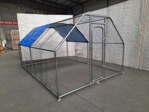 New Flat Top Dog & Animal Cage Coop 12.5 x 9 FT – Walk - In Metal Enclosure – SKU626231 - with | Sold by Uncle Wiener's Wholesale