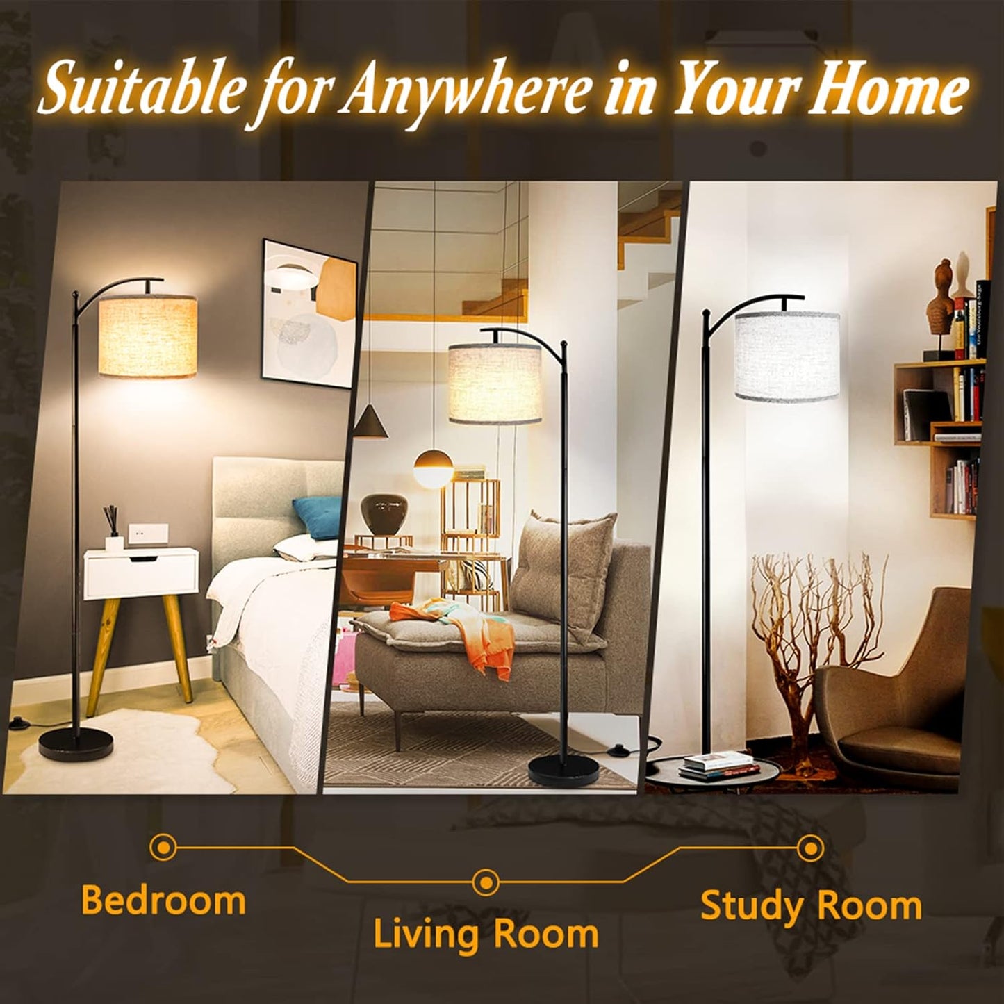 “Beige Floor Lamp with Fabric Shade for Bedroom or Living Room”

“3-Color Mode LED Floor Lamp – Minimalist Design”

“Warm White Standing Lamp with 3000K Eye-Friendly Light”