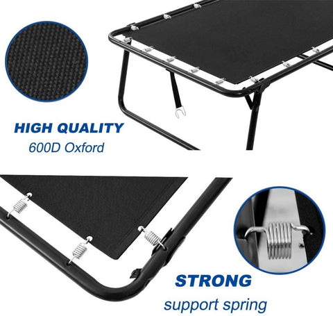 Fold-Out Guest Bed Cot with 3-Inch Memory Foam Mattress ��� Portable Sleeping Cot for Home, Office, or 