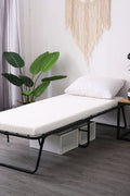 Fold-Out Guest Bed Cot with 3-Inch Memory Foam Mattress ��� Portable Sleeping Cot for Home, Office, or 