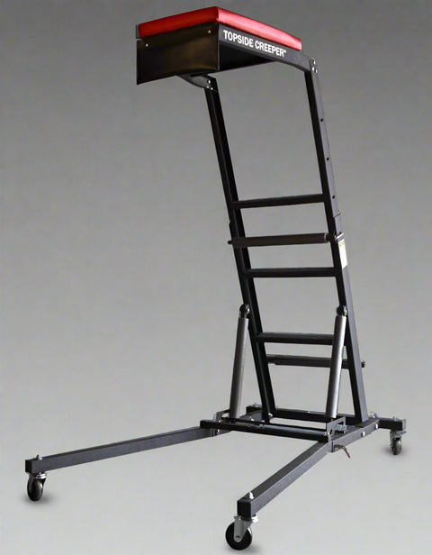 S1137 Foldable Topside Automotive Creeper with Adjustable Height and Padded Deck
