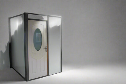 "Foldable insulated container home with windows and door – 19FT model"

"Portable prefab tiny home cabin for off-grid living and remote offices"

"Modular container house interior layout – white insulated walls and windows"