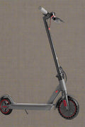 “Folding electric scooter with 8.5-inch tires and 250W motor”

“Black electric scooter folded for compact storage”

“Side view of lightweight commuter e-scooter for adults”

“Close-up of scooter handlebar with cruise control”

“Electric scooter parked for city commuting”

