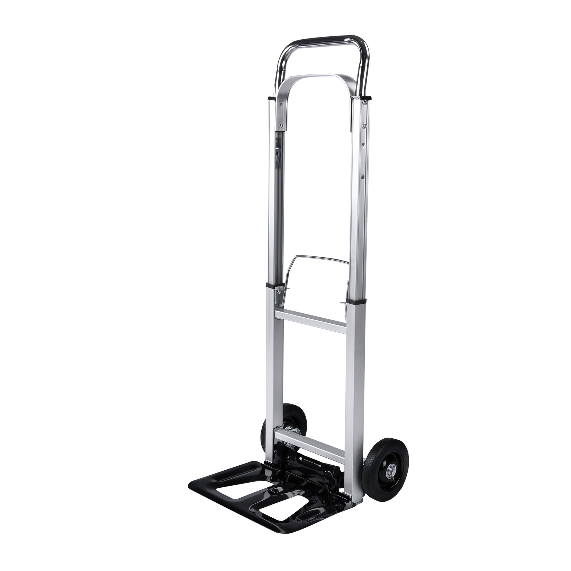 New Folding Hand Truck Dolly Cart with Telescoping Handle, Portable Aluminum Sack Truck with 15cm Rubber Wheels for Moving, Shopping, Travel & Office Use AMACC80 - with | Sold by Uncle Wiener's Wholesale