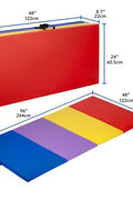 Foldable 4x8 Ft Yoga Mat in Multi-Color

Tri-Fold Thick Exercise Mat for Home Gym

Durable EPE Foam Fitness Mat

Water-Resistant Workout Mat with Handle

Home Use Folding Gymnastics Mat

Child practicing on colorful foam mat

Folded yoga mat stored neatly

Multi-use mat in home workout setup