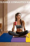 Foldable 4x8 Ft Yoga Mat in Multi-Color

Tri-Fold Thick Exercise Mat for Home Gym

Durable EPE Foam Fitness Mat

Water-Resistant Workout Mat with Handle

Home Use Folding Gymnastics Mat

Child practicing on colorful foam mat

Folded yoga mat stored neatly

Multi-use mat in home workout setup