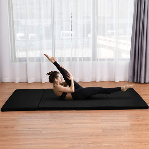 Foldable 4x8 Ft Yoga Mat in Multi-Color

Tri-Fold Thick Exercise Mat for Home Gym

Durable EPE Foam Fitness Mat

Water-Resistant Workout Mat with Handle

Home Use Folding Gymnastics Mat

Child practicing on colorful foam mat

Folded yoga mat stored neatly

Multi-use mat in home workout setup