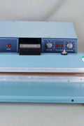 Foot pedal semi-automatic bag sealing machine side view
TianyuYoudo bag sealer with 32cm sealing width
High-speed heat sealer machine for packaging
Blue tabletop foot pedal bag sealing machine
FKR450 bag sealer for food storage and industrial use