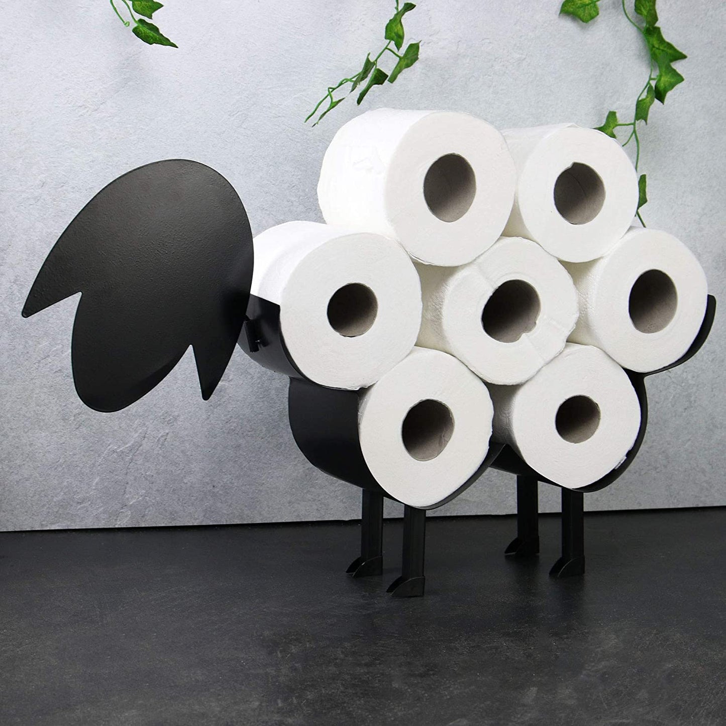 New Free Standing Sheep Toilet Roll Holder – Fun Bathroom Tissue Storage Rack - with | Sold by Uncle Wiener's Wholesale