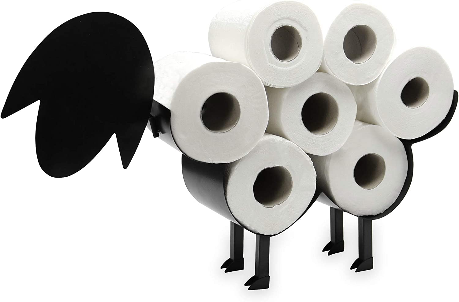 New Free Standing Sheep Toilet Roll Holder – Fun Bathroom Tissue Storage Rack - with | Sold by Uncle Wiener's Wholesale
