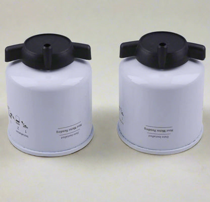 Bobcat fuel filter replacement – side view
Top and bottom view of Bobcat 6667352 fuel filter
Bobcat fuel filter installed – close-up view of OEM replacement