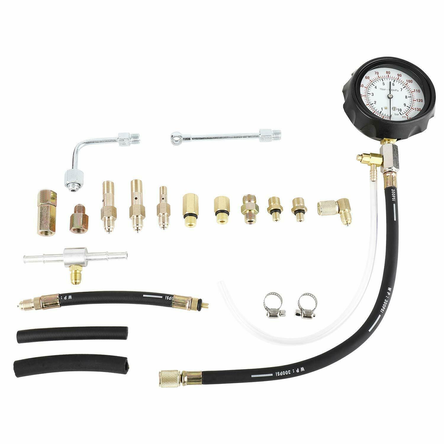 NEW Fuel Injector Pump Pressure Tester Kit TU114 – Universal Fuel Injection Gauge Set 0–140 PSI with Adapters & Carry Case - with | Sold by Uncle Wiener's Wholesale