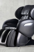 Black heated full-body massage chair with airbags and USB port
Close-up of foot rollers on EC55 massage chair
Airbag placement on full-body massage recliner
Side view of EC55 massage chair in living room