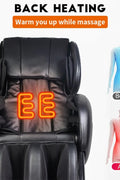 Black heated full-body massage chair with airbags and USB port
Close-up of foot rollers on EC55 massage chair
Airbag placement on full-body massage recliner
Side view of EC55 massage chair in living room