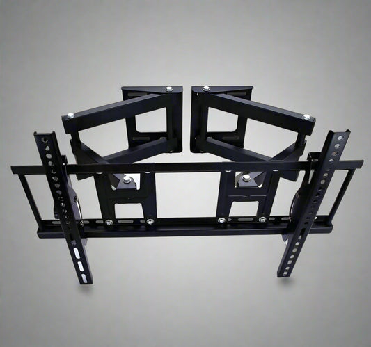 "Full motion TV wall mount for 26-70 inch screens"

"Swivel and tilt articulating TV bracket"

"VESA-compatible wall mount with cable management"

"Black steel universal wall bracket for flat-screen TVs"