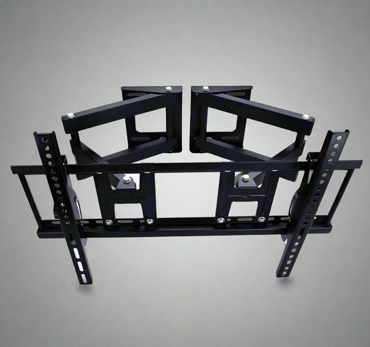 "Full motion TV wall mount for 26-70 inch screens"

"Swivel and tilt articulating TV bracket"

"VESA-compatible wall mount with cable management"

"Black steel universal wall bracket for flat-screen TVs"