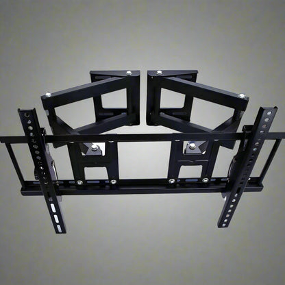 "Full motion TV wall mount for 26-70 inch screens"

"Swivel and tilt articulating TV bracket"

"VESA-compatible wall mount with cable management"

"Black steel universal wall bracket for flat-screen TVs"