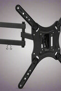 "Full motion TV wall mount for 26-70 inch screens"

"Swivel and tilt articulating TV bracket"

"VESA-compatible wall mount with cable management"

"Black steel universal wall bracket for flat-screen TVs"
