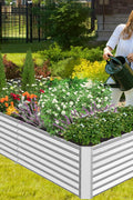 Galvanized Rectangle Raised Garden Bed for Outdoor Growing

Rust-Resistant Metal Planter Box for Vegetables and Herbs

Durable Outdoor Garden Bed for Backyard Gardening