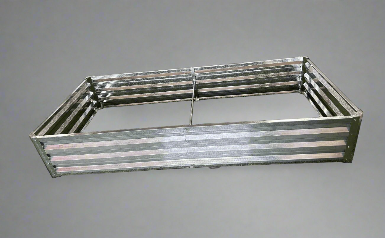 Galvanized Rectangle Raised Garden Bed for Outdoor Growing

Rust-Resistant Metal Planter Box for Vegetables and Herbs

Durable Outdoor Garden Bed for Backyard Gardening