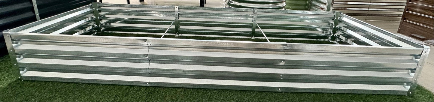 Galvanized Rectangle Raised Garden Bed for Outdoor Growing

Rust-Resistant Metal Planter Box for Vegetables and Herbs

Durable Outdoor Garden Bed for Backyard Gardening