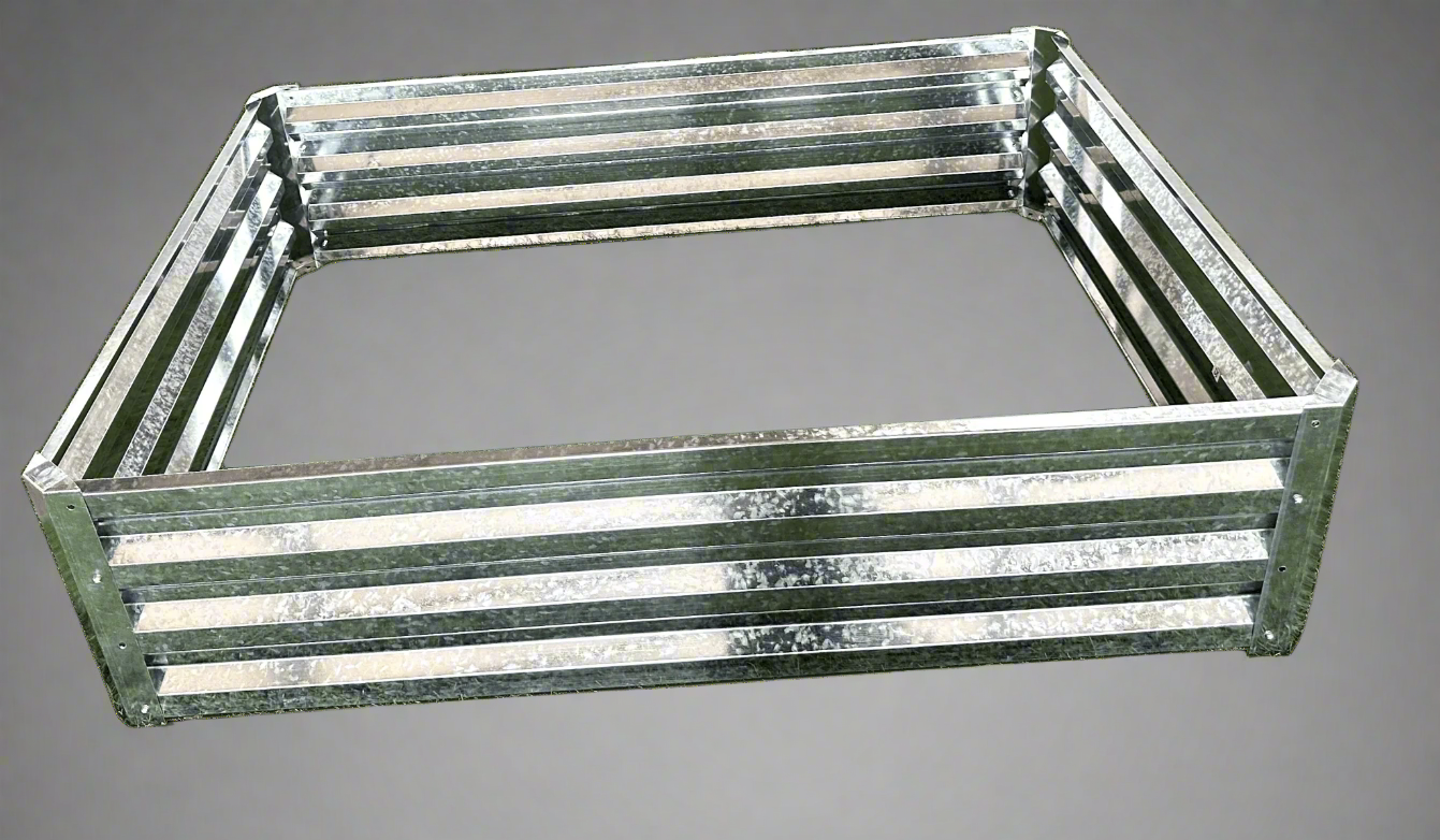 Galvanized Rectangle Raised Garden Bed for Outdoor Growing

Rust-Resistant Metal Planter Box for Vegetables and Herbs

Durable Outdoor Garden Bed for Backyard Gardening